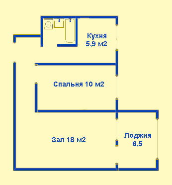 Схема 2-кв. 104 серии